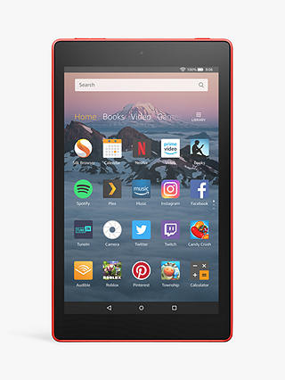 Amazon Fire HD 8 (2018) Tablet with Alexa Hands-Free, Quad-core, Fire OS, 8" HD, Wi-Fi, 16GB, with Special Offers