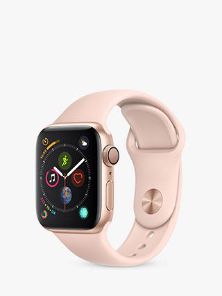 Apple Watch Series 4, GPS, 40mm Gold Aluminium Case with Sport Band, Pink