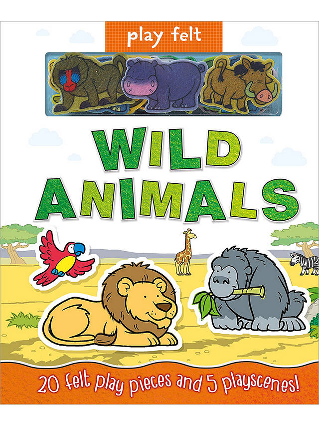 Play Felt Wild Animals Children's Book