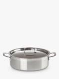 Le Creuset 3-Ply Stainless Steel Sauteuse Saute Pan, 28cm
