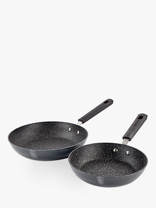 Eaziglide Neverstick Non-Stick Frying Pans, Set of 2, Black