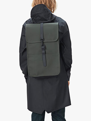 Rains Water Resistant Backpack, Green