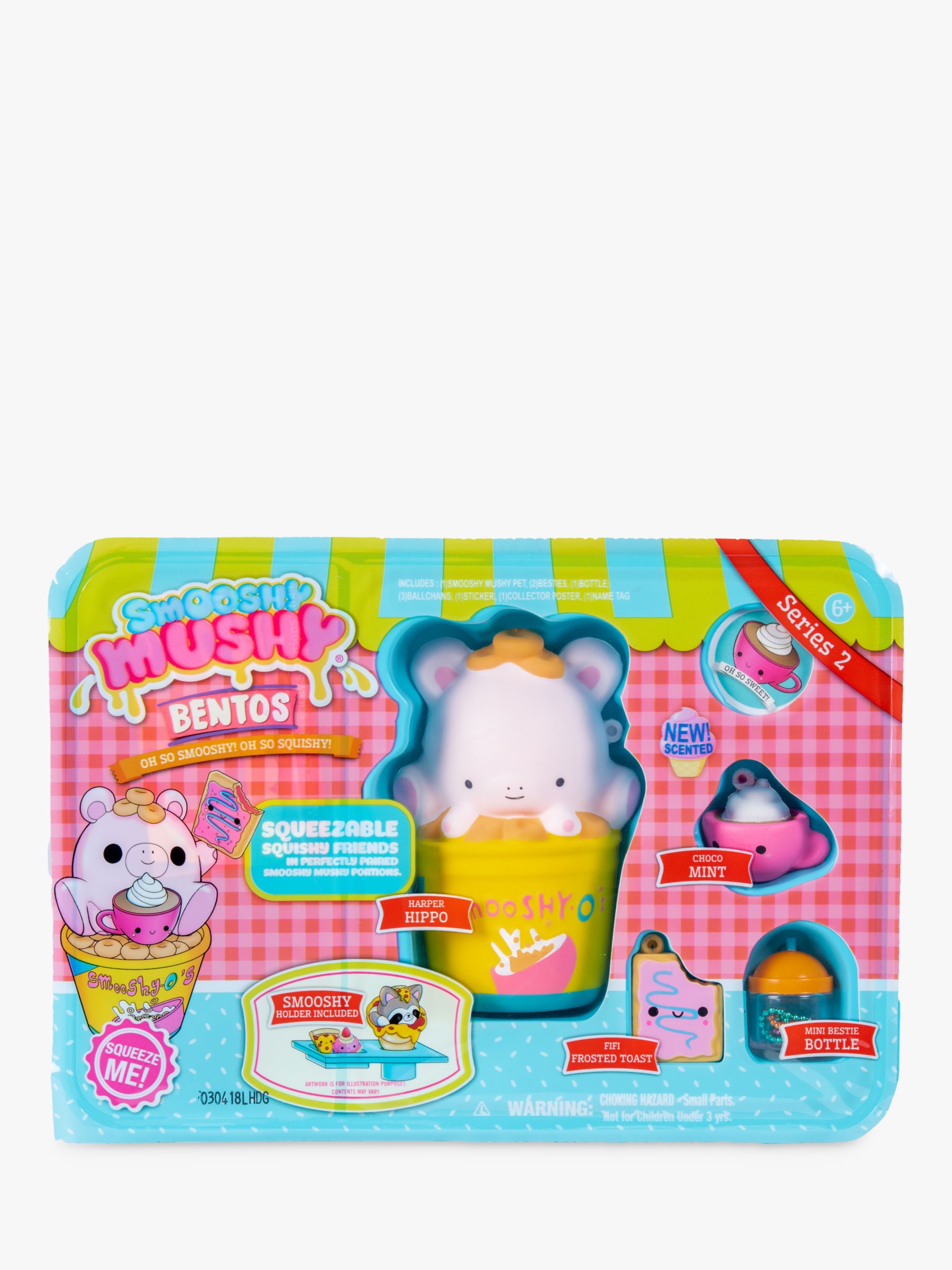 Smooshy Mushy  Bentos Series 2 Harper Hippo Squishy  Friend 