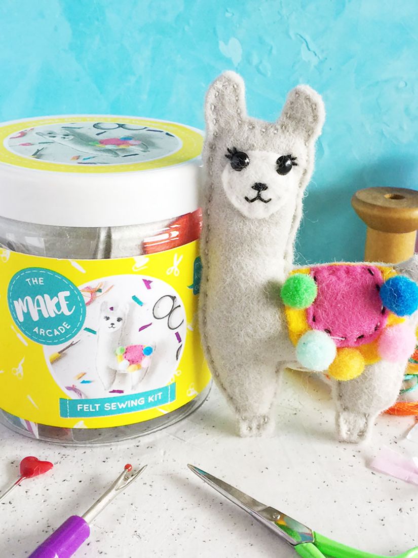 The Make Arcade Sew Your Own Felt Llama Craft Kit