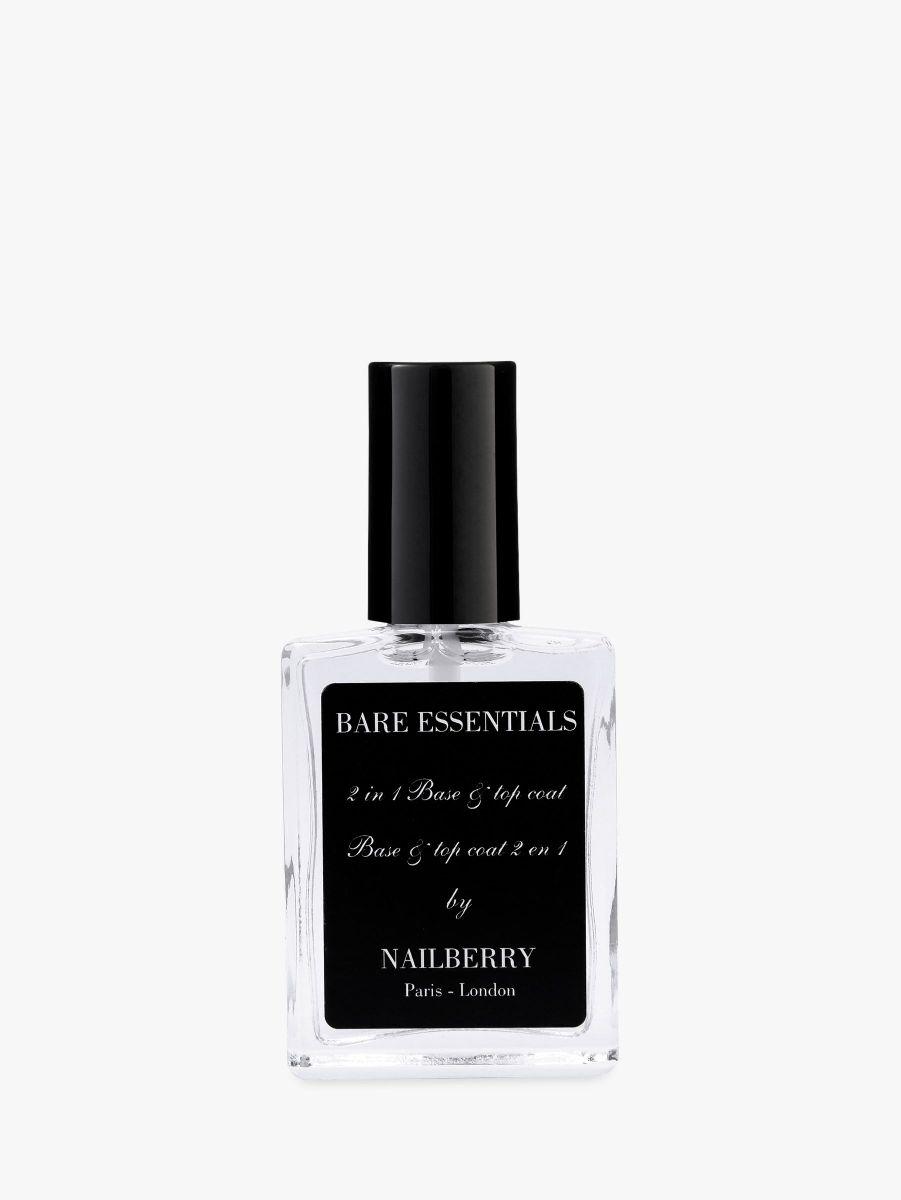 Nailberry Bare Essentials 2-In-1 Top & Base Coat, 15ml