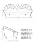 John Lewis + Swoon Radley Medium 2 Seater Leather Sofa
