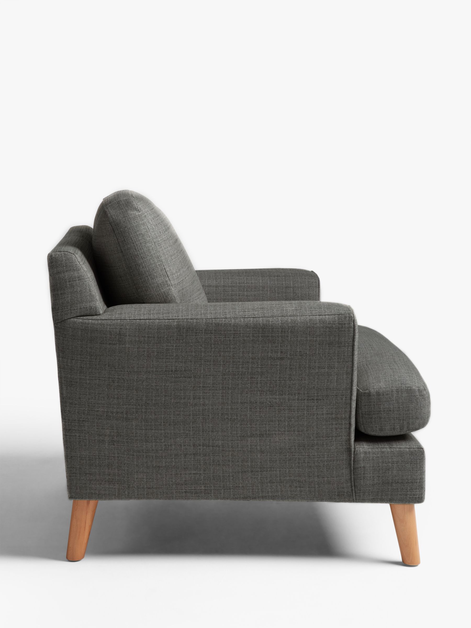 John Lewis Partners Lunar Armchair Light Leg Dylan Charcoal