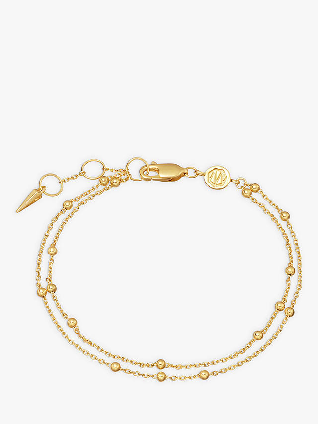 Missoma Double Chain Bracelet, Gold at John Lewis & Partners