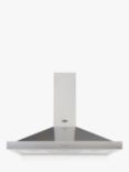 Belling Cookcentre 100 Classic Chimney Cooker Hood, Silver Stainless