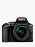 Nikon D3500 Digital SLR Camera with 18-55mm Lens, HD 1080p, 24.2MP, Bluetooth, 3" LCD Screen