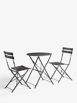 John Lewis ANYDAY Camden 2-Seater Garden Bistro Table & Chairs Set