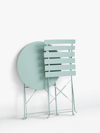 ANYDAY John Lewis & Partners Camden Garden Bistro Table & Chairs Set, Dusty Green