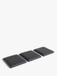 John Lewis & Partners Brooks Faux Leather Seat Pad, Set of 3