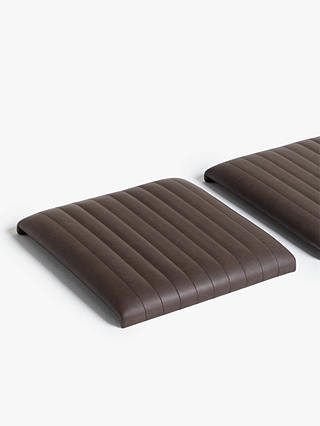 Brooks Faux Leather Seat Pad Set, Leather Bench Seat Cushions