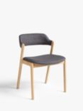 John Lewis Santino Dining Chair, Grey/Oak