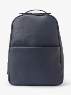 CUTE JOHN LEWIS LEATHER BACKPACK COLOR DARK BLUE