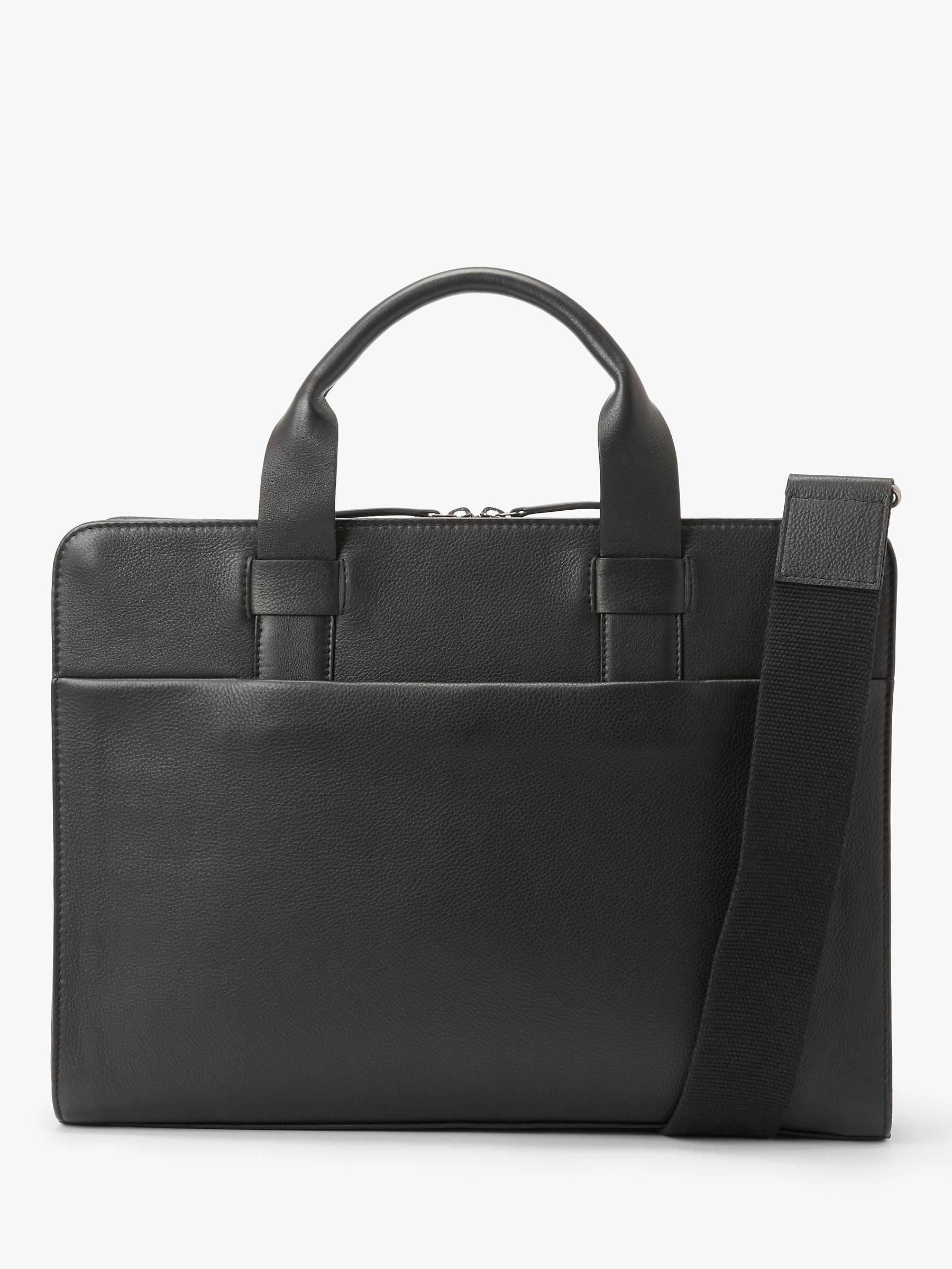 Buy John Lewis Oslo Leather Slim Briefcase Online at johnlewis.com