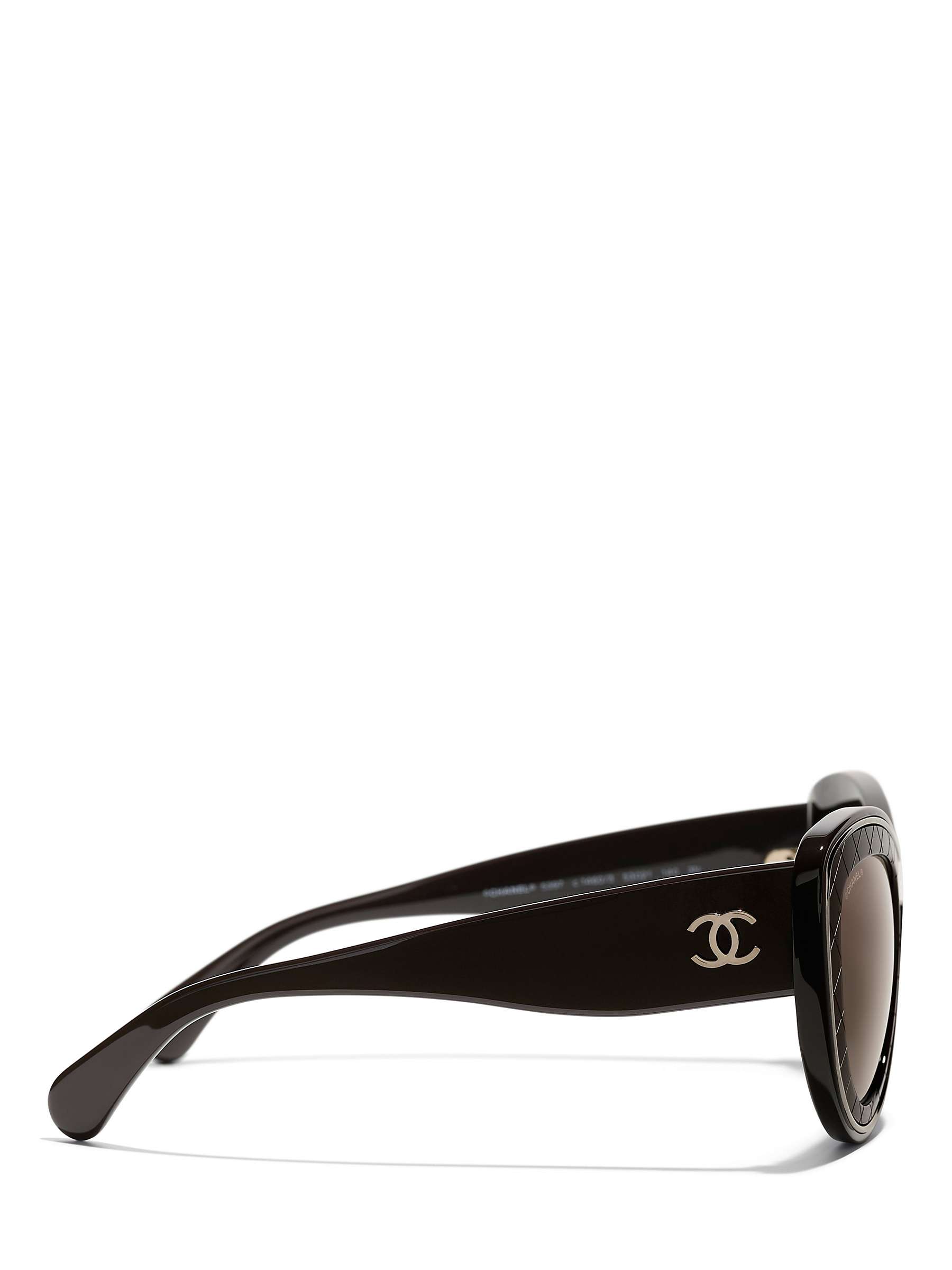 Buy CHANEL Butterfly Sunglasses CH5397 Brown/Brown Gradient Online at johnlewis.com