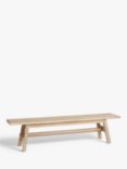 John Lewis & Partners Burford Garden Dining Table Bench, FSC-Certified (Acacia Wood), Natural