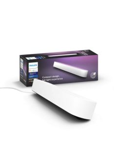 Philips Hue White and Colour Ambiance Play Wireless Lighting Adjustable Colour Changing Light Bar, Single, White