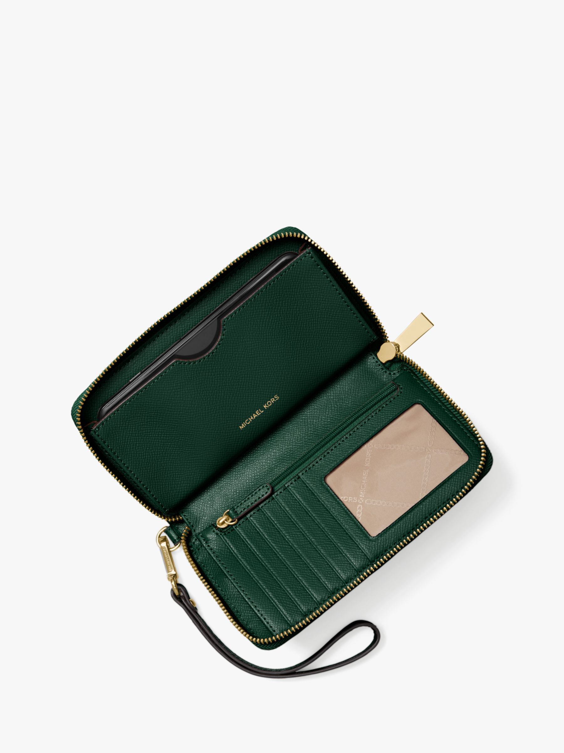 michael kors green wristlet