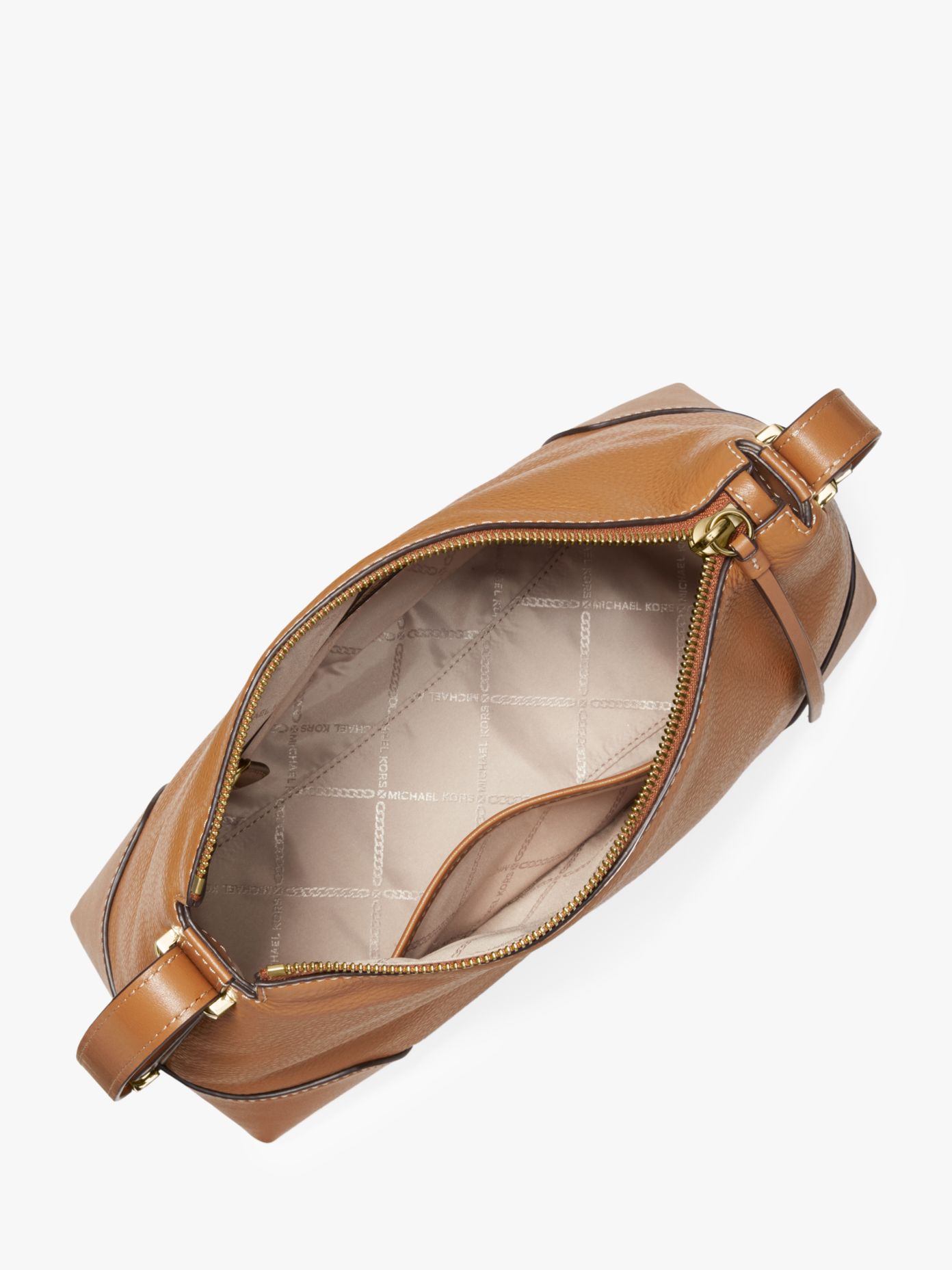 barlow medium pebbled leather messenger bag