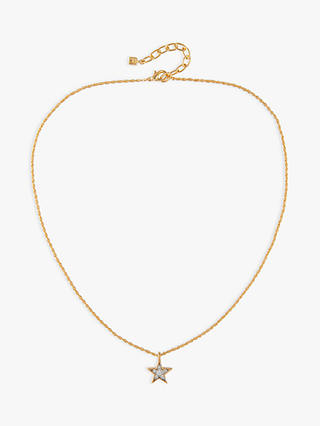 Susan Caplan Vintage Nina Ricci 22ct Gold Plated Swarovski Crystal Star Pendant Necklace, Gold