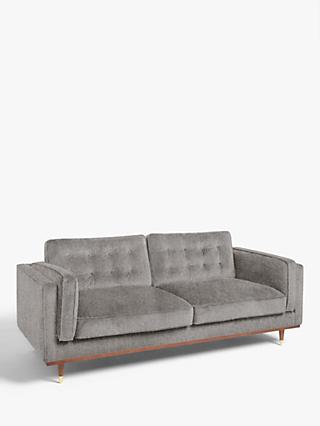 Lyon Range, John Lewis + Swoon Lyon Large 3 Seater Sofa, Cinder Grey