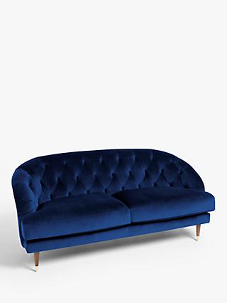 Radley Range, John Lewis + Swoon Radley Medium 2 Seater Sofa, Caspian Blue Velvet