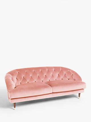 Radley Range, John Lewis & Partners + Swoon Radley Large 3 Seater Sofa, Ballet Pink Velvet
