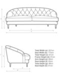 John Lewis + Swoon Radley Large 3 Seater Leather Sofa