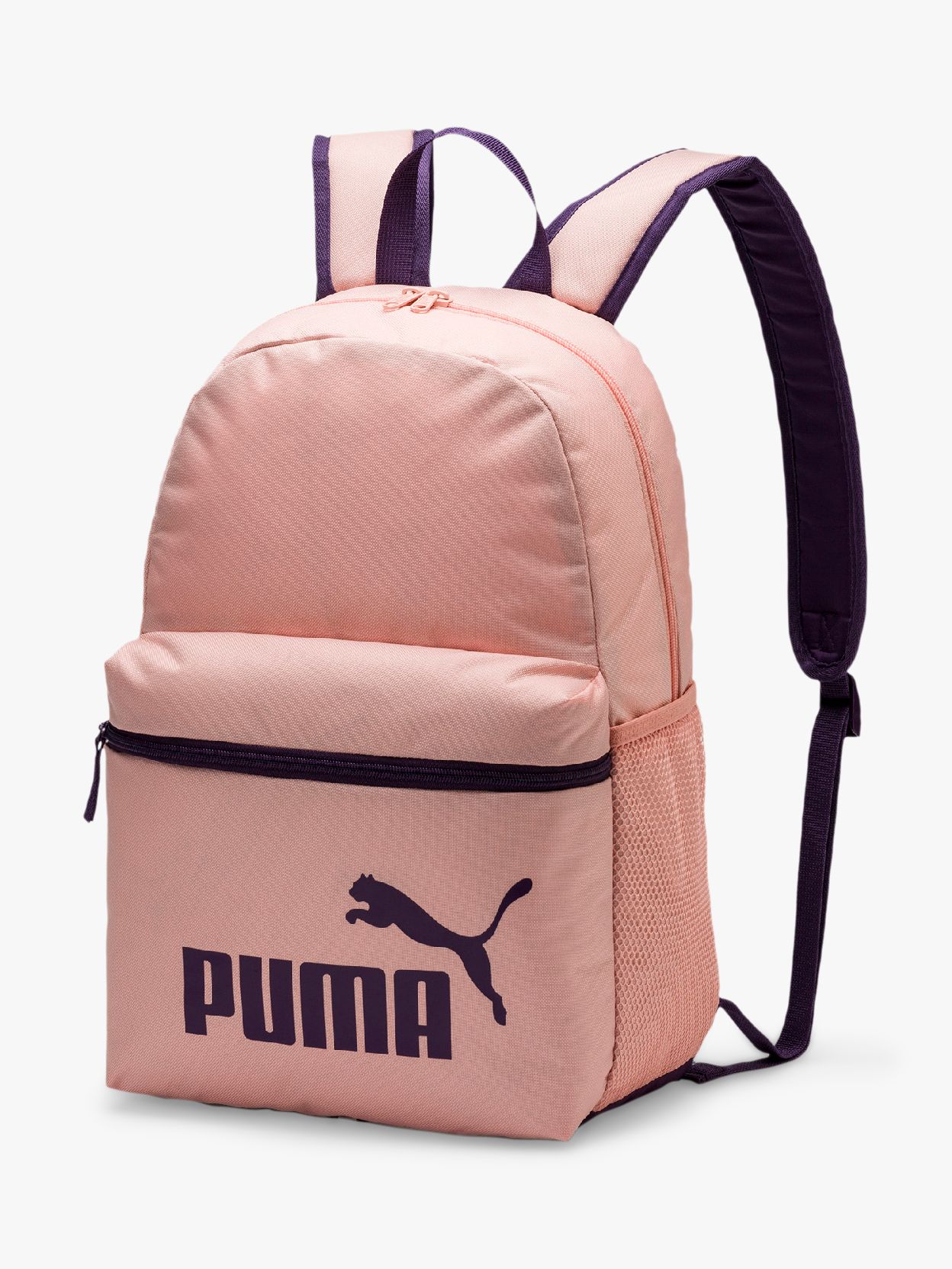 pink and black puma backpack