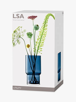 LSA International Utility Vase, H30cm, Sapphire