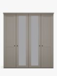 John Lewis Marlow 200cm Mirrored Hinged Wardrobe