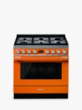 Smeg Portofino CPF9G Dual Fuel Range Cooker, A+ Energy Rating, Orange