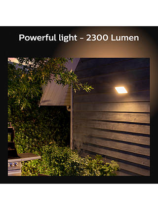 Philips Hue White and Colour Ambiance Discover LED Smart Outdoor Floodlight, Black