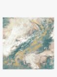 Dominic James Studio - 'Meditation' Embellished Framed Canvas, 100 x 100cm, Blue/Multi