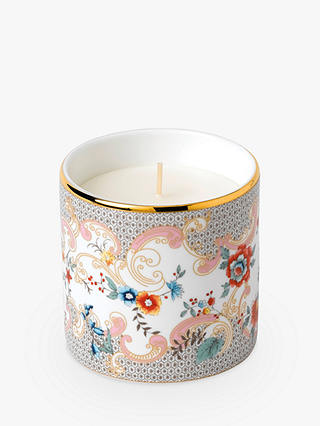 Wedgwood Wonderlust Rococo Flowers Scented Candle, White