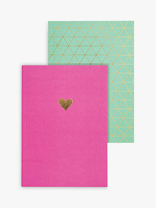 Sky + Miller Heart Notebook Set, Pack of 2