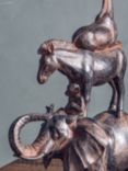 John Lewis Stacking Animal Menagerie Sculpture, Antique Bronze, H45cm