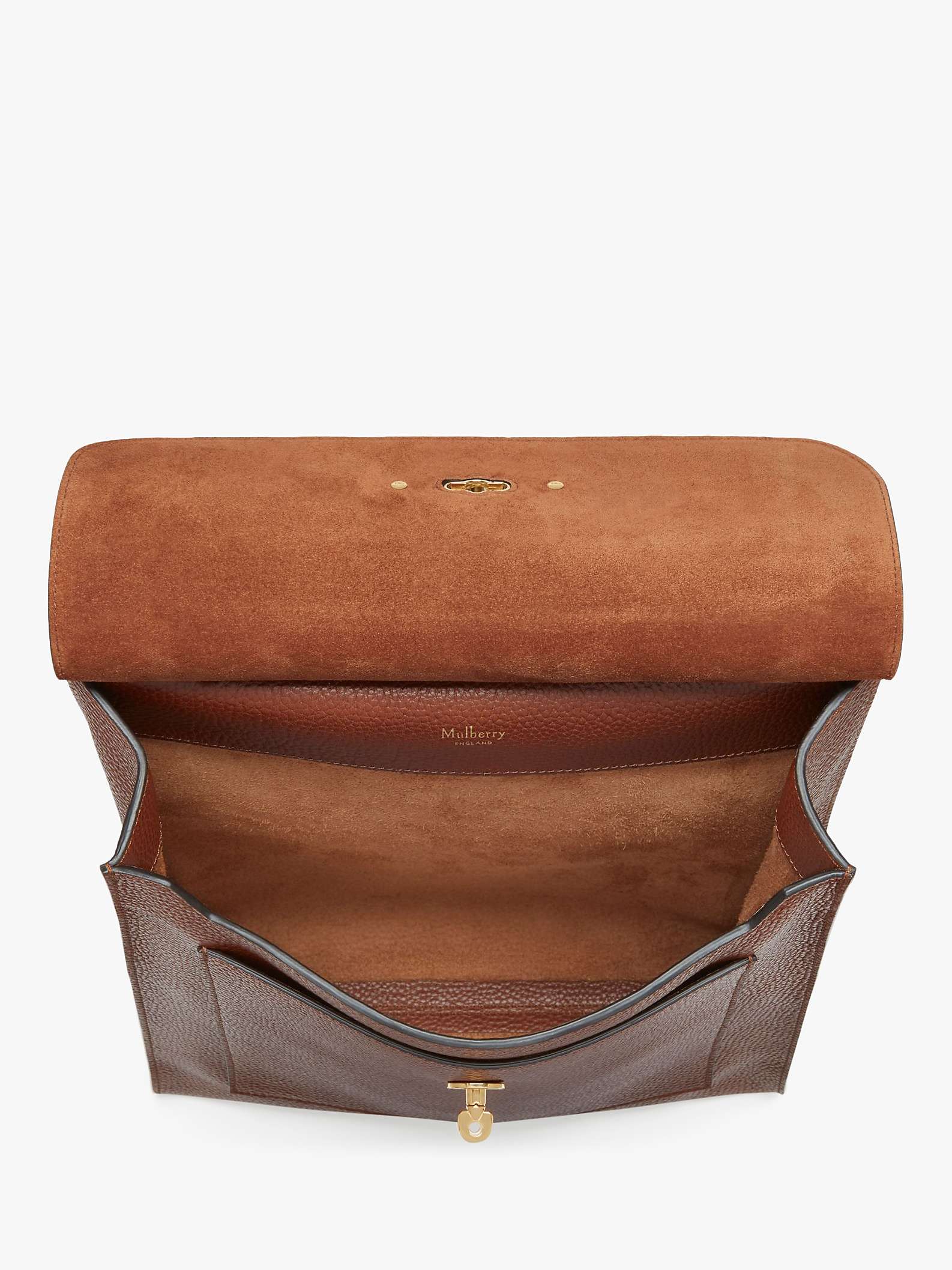 Mulberry Antony Grain Veg Tanned Leather Messenger Bag, Oxblood at John  Lewis & Partners