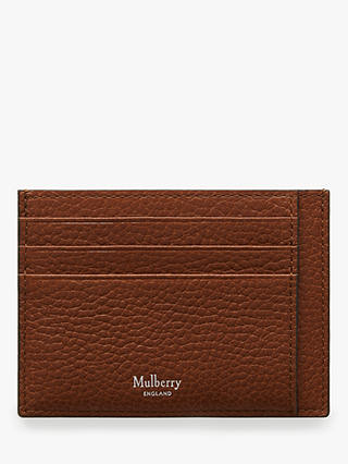 Mulberry Grain Veg Tanned Leather Card Holder