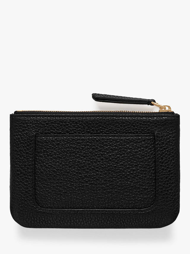 Mulberry Small Classic Grain Leather Zip Coin Pouch, Black