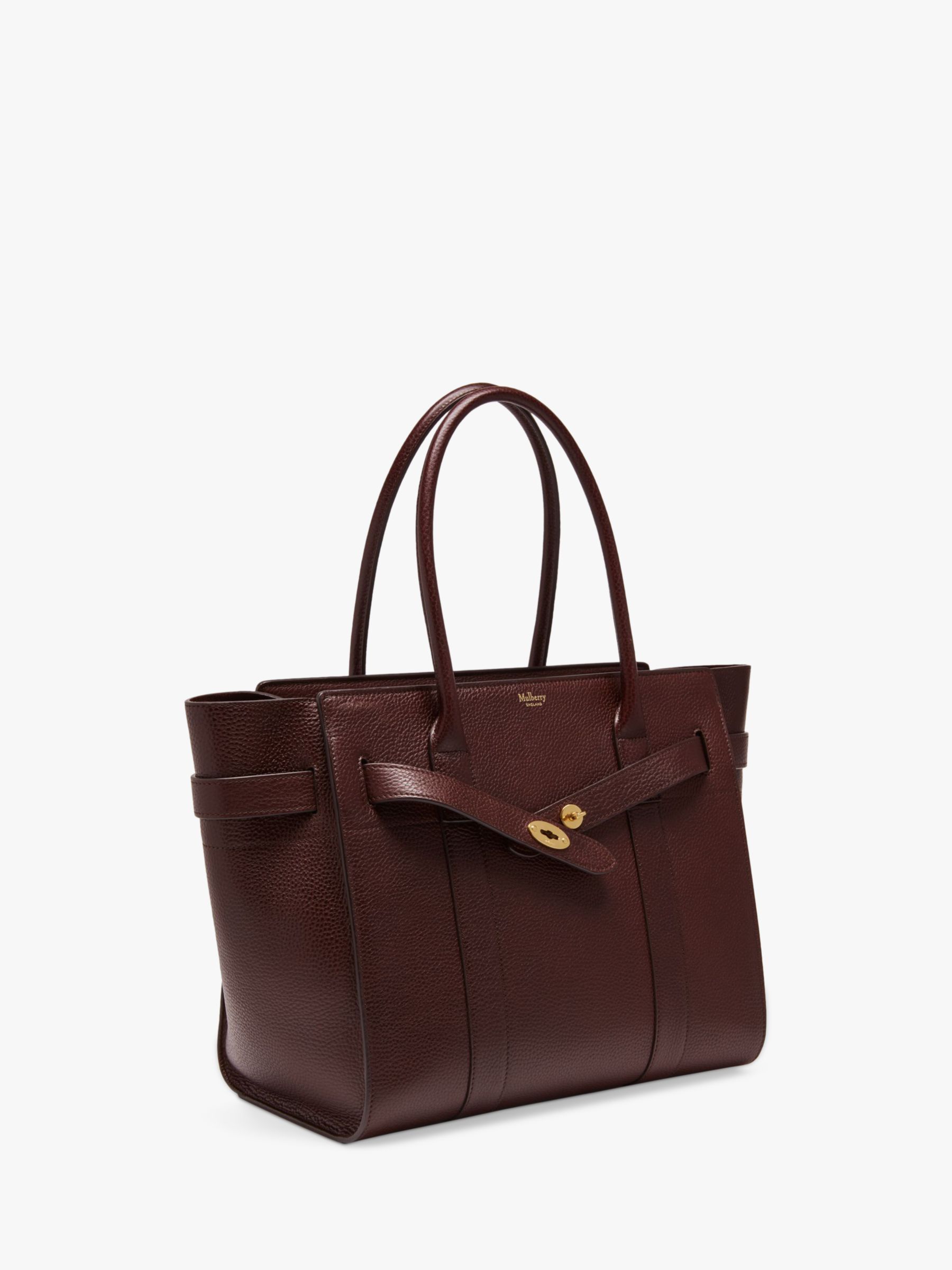 mulberry bayswater grained leather tote