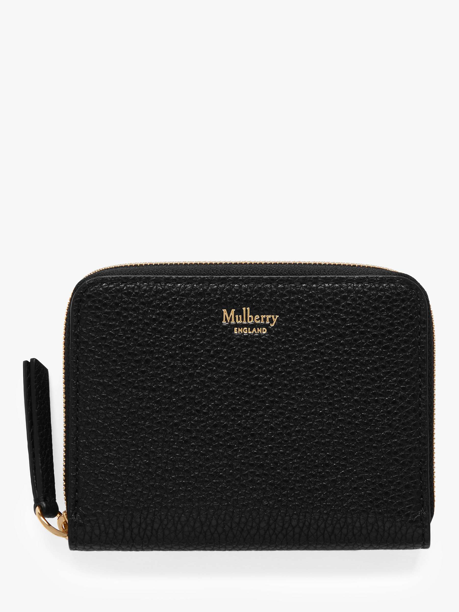 Buy Mulberry Classic Grain Leather Small Zip-Around Purse Online at johnlewis.com