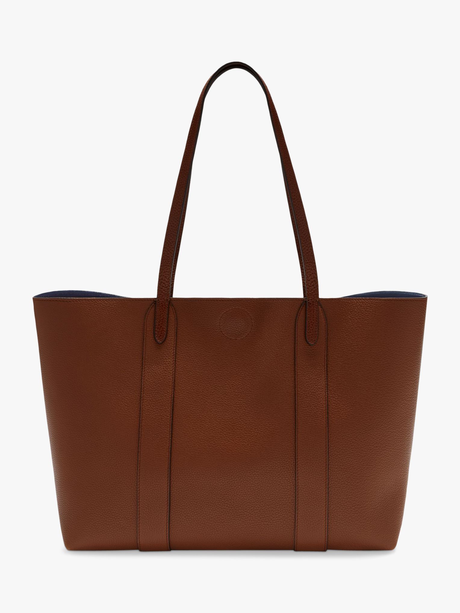 Mulberry Bayswater Small Classic Grain Leather Tote Bag, Oak at John ...