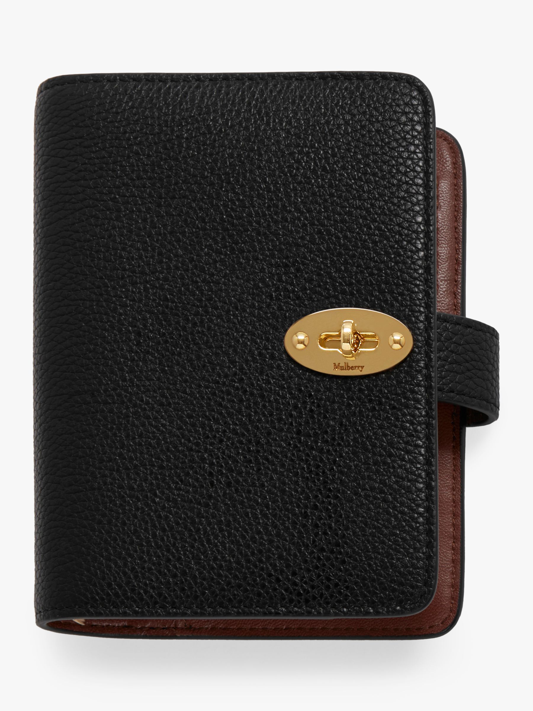 Mulberry Small Classic Grain Leather Postman's Lock Pocket Book at John ...