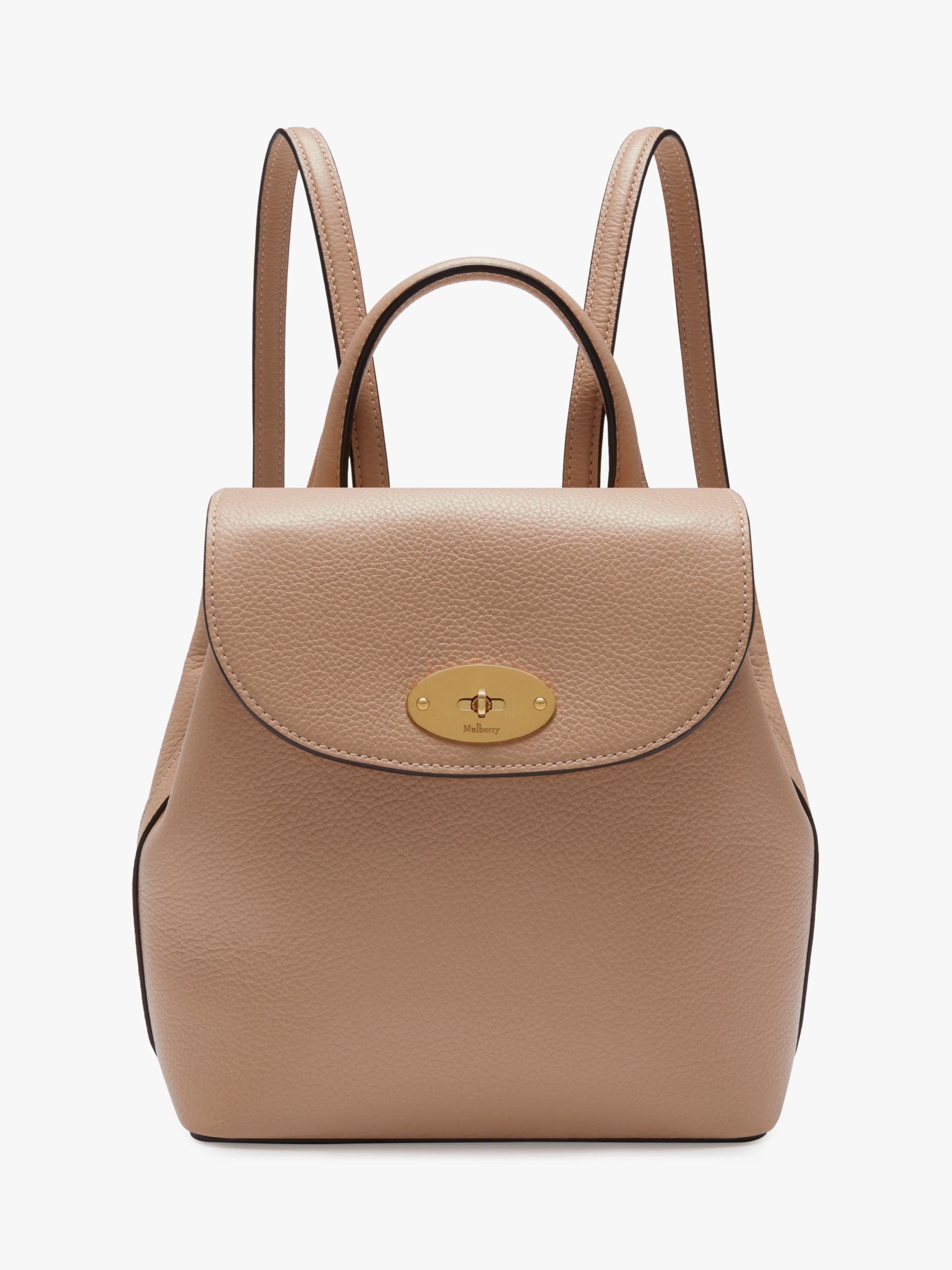 Mulberry Mini Bayswater Small Classic Grain Leather Backpack at John ...