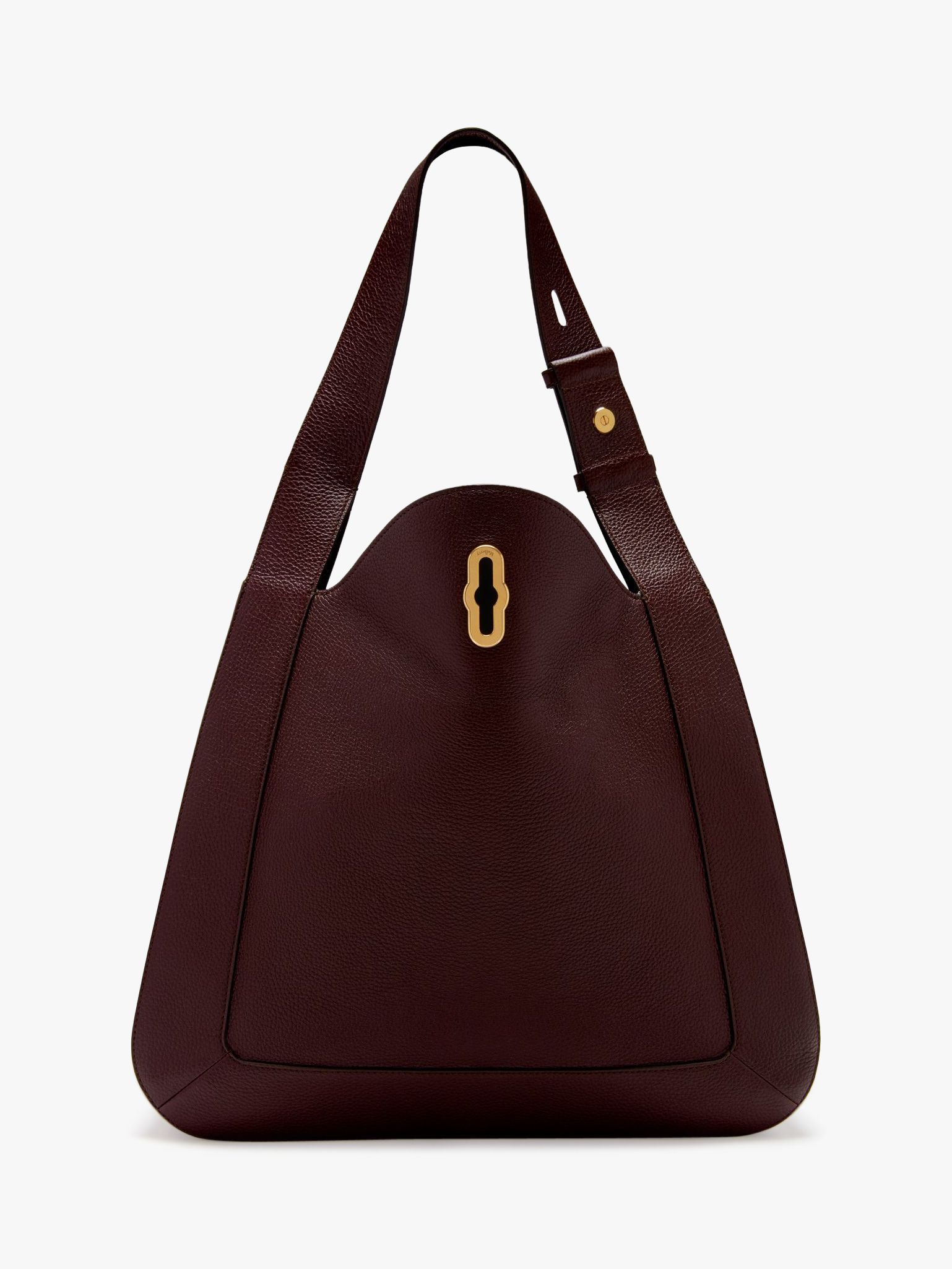 Mulberry Marloes Small Classic Grain Leather Hobo Bag at John Lewis ...