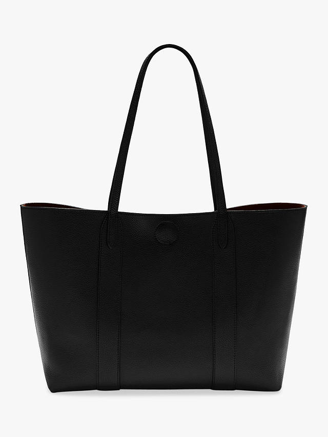 Mulberry Bayswater Small Classic Grain Leather Tote Bag, Black 